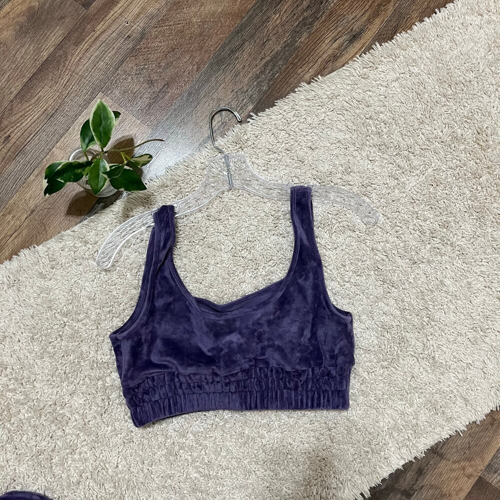 Urban Outfitters Out From Under Large Purple Velour Aria Tank Top Shrug Set NWT - Picture 6 of 6